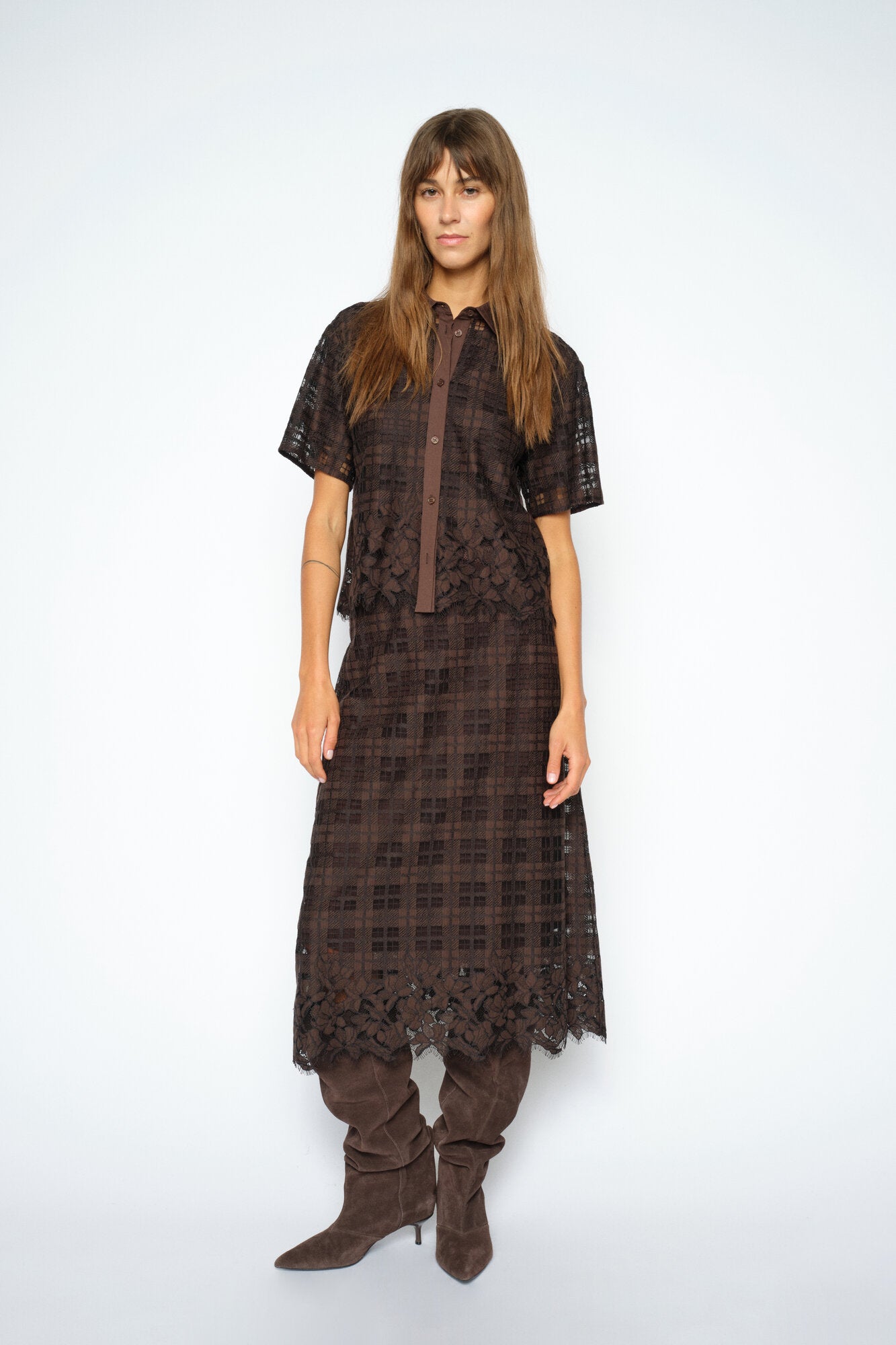 Bia Checko Lace nederdel - Delicioso